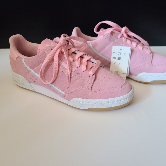 pink suede adidas